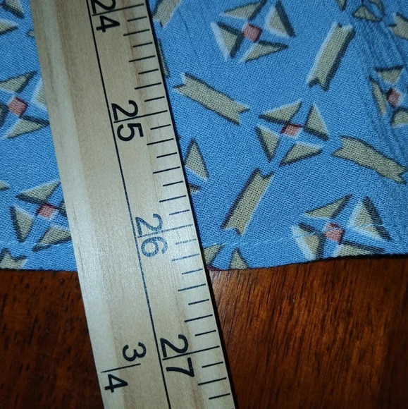 Wonderly blue long sleeve blouse size XXL  cottagecore fairycore Y2K - Picture 9 of 9